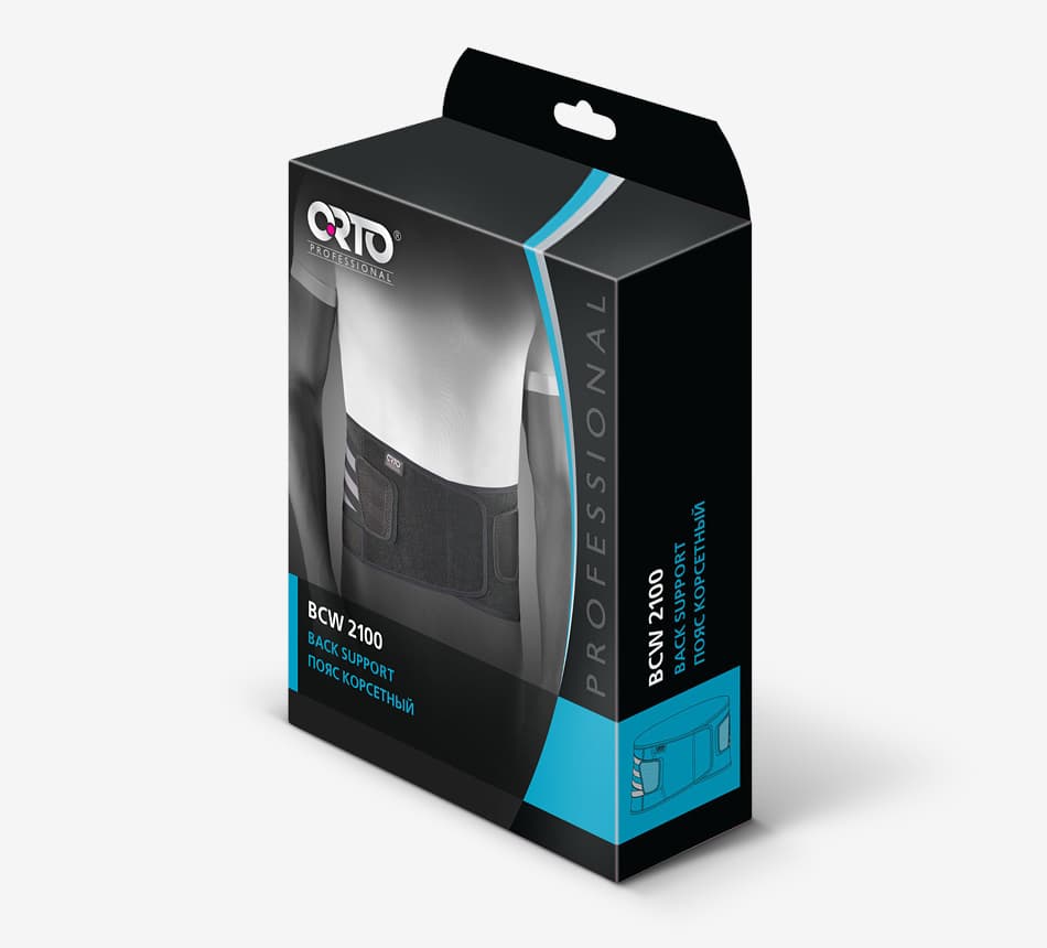 Дизайн серии упаковок для ортезов бренда ORTO Professional